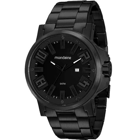 relogio mondaine masculino preto